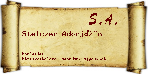 Stelczer Adorján névjegykártya